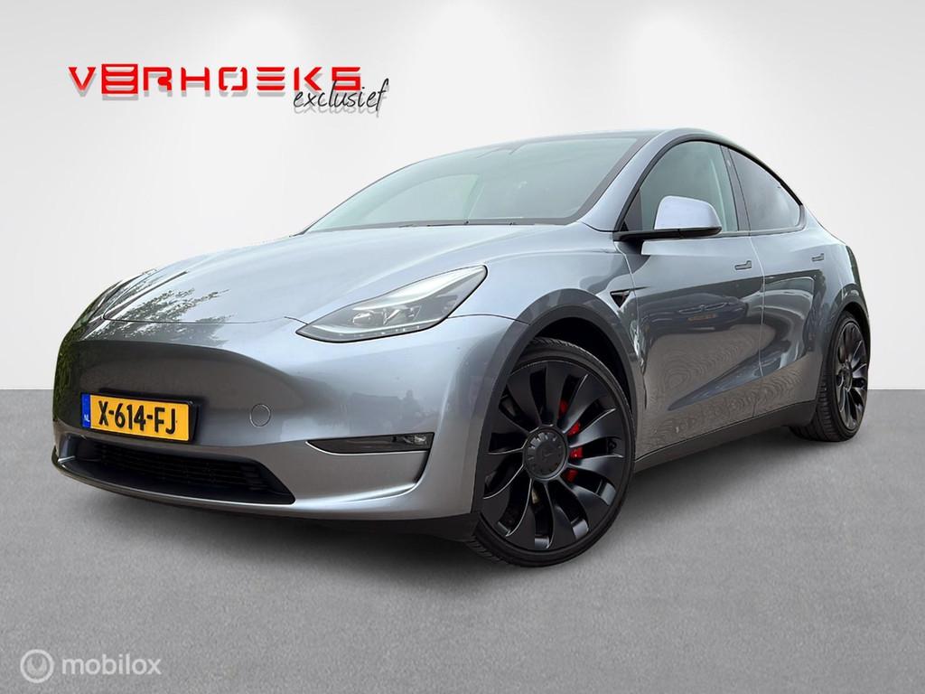 Tesla Model Y Performance + Trekhaak!, Auto's, Tesla, Bedrijf, Te koop, Model Y, 4x4, ABS, Achteruitrijcamera, Adaptive Cruise Control