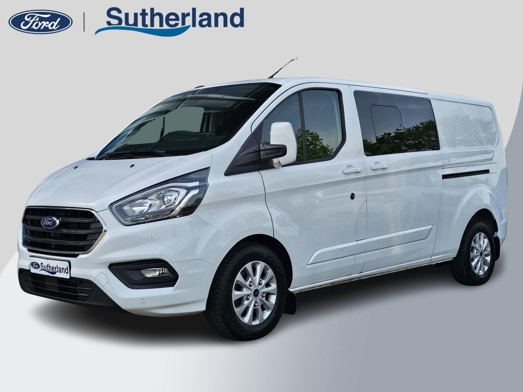 Ford Transit Custom 320 2.0 TDCI L2H1 Limited DC | 170pk Aut, Auto's, Euro 6, Wit, Bedrijf, Diesel
