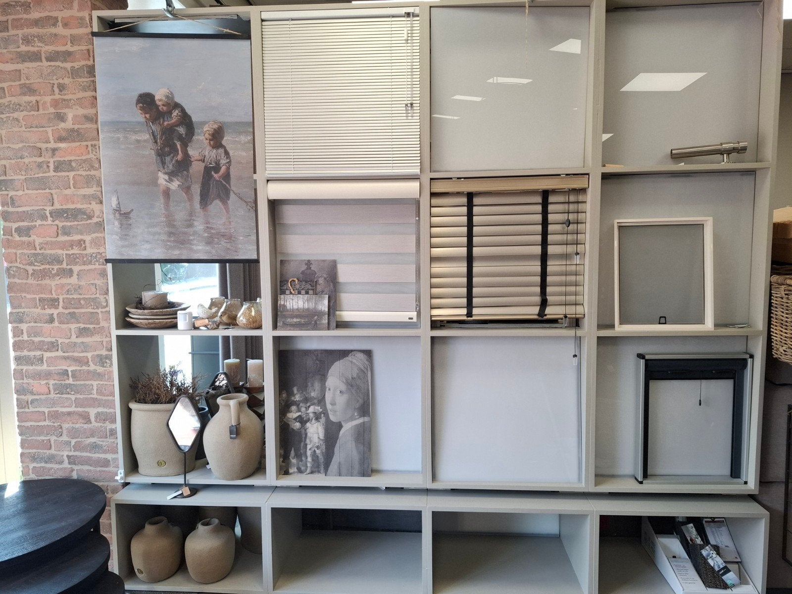 Presentatiekast voor raamdecoratie met verlichting, Ophalen, Zo goed als nieuw