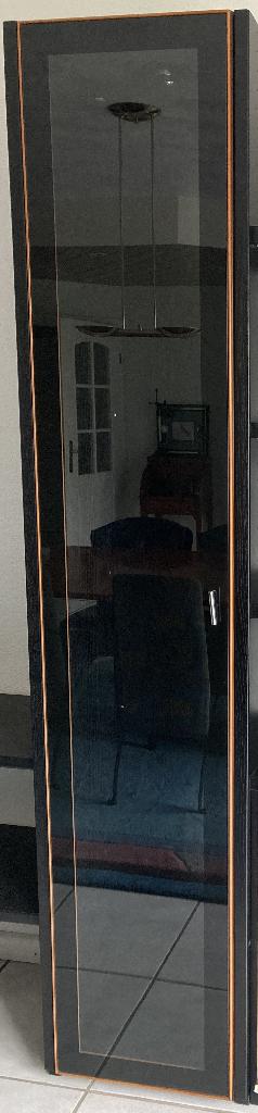 Hülsta kastpaneel glasdeur+achterwand&verlicht.glasplanken, Minder dan 50 cm, Met deur(en), 200 cm of meer, Zo goed als nieuw