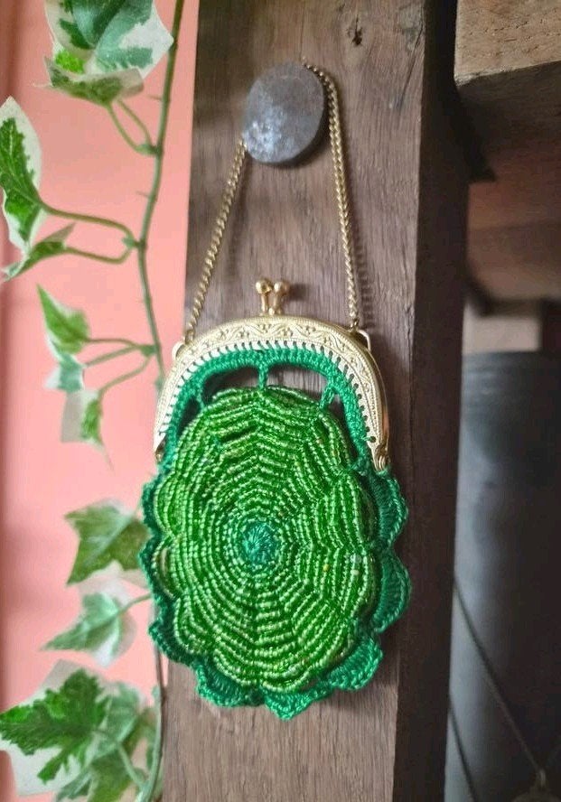 Vintage kralenbeursje ~, Ophalen of Verzenden