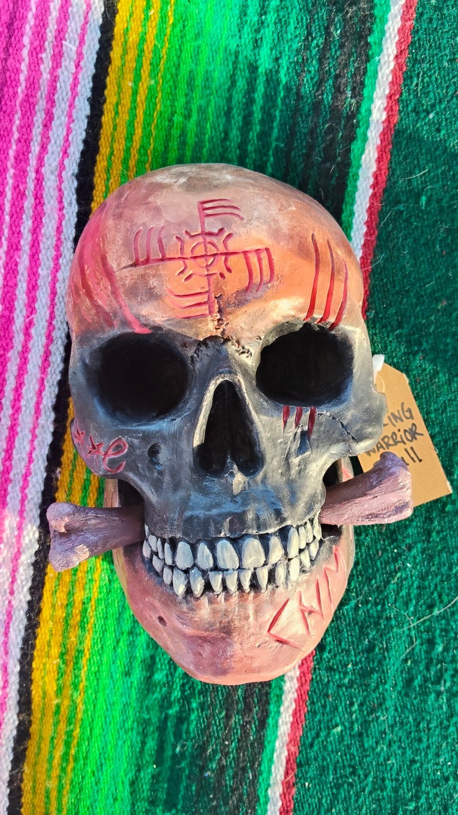 Handmade Viking skull, Ophalen of Verzenden, Object, Bruin, Handgemaakt