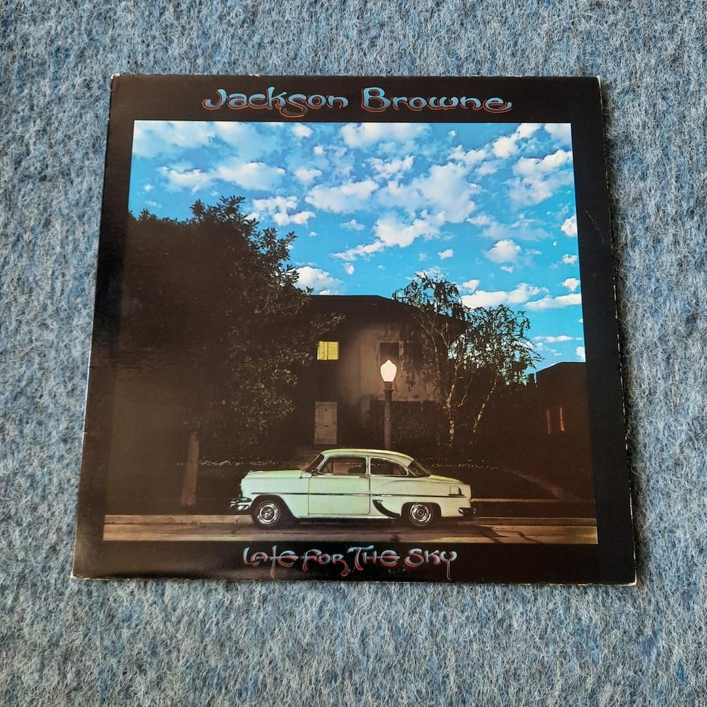 LP Jackson Browne - Late For The Sky, Cd's en Dvd's, Vinyl | Rock, Ophalen of Verzenden, Poprock, 1970 - 1979, Zo goed als nieuw