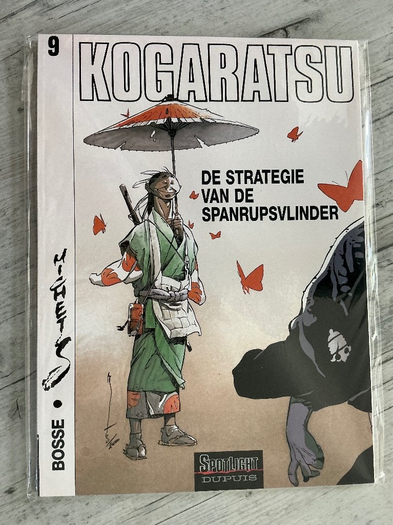 Kogaratsu 9: De Strategie van de Spanrupsvlinder, Eén stripboek, Ophalen of Verzenden, Zo goed als nieuw