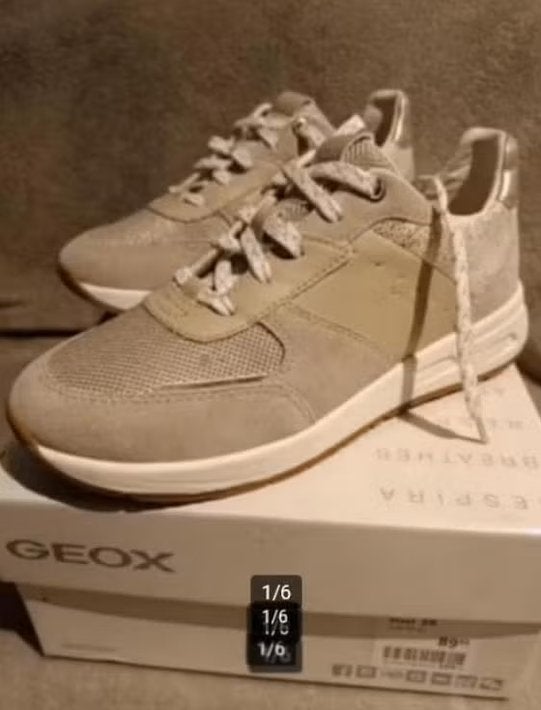 Geox respira dames schoenen maat 36 nieuw, Zwart, Nieuw, Ophalen of Verzenden, Sneakers of Gympen