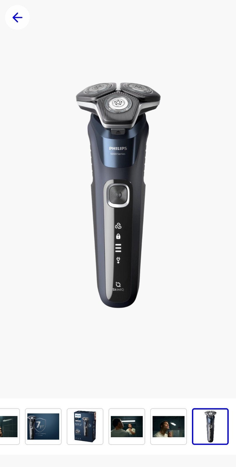 Philips Series 5000 S5885/10 Scheerapparaat met SkinIQ, Witgoed en Apparatuur, Persoonlijke-verzorgingsapparatuur, Ophalen of Verzenden