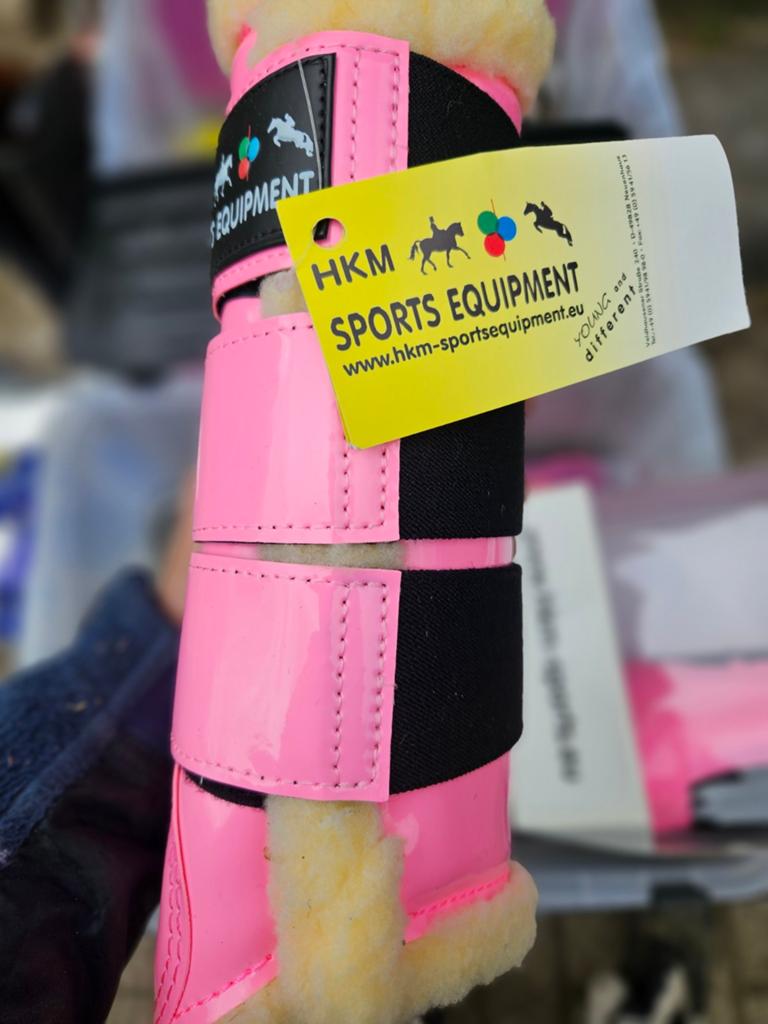 Te koop nieuwe peesbeschermers met bont van HKM., Dieren en Toebehoren, Paarden en Pony's | Beschermers, Ophalen of Verzenden