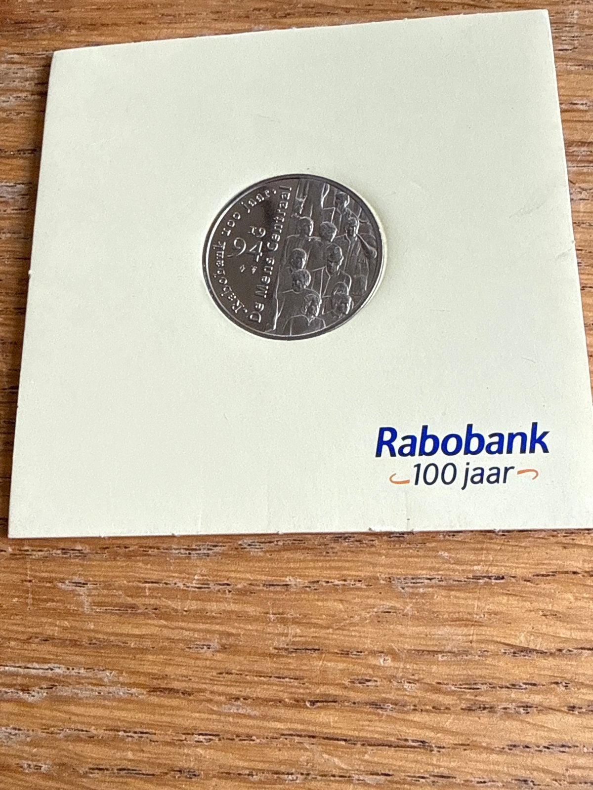 Rabobank 100 jaar munt Koningin Beatrix, Postzegels en Munten, Munten | Nederland, Ophalen of Verzenden, Koningin Beatrix, Overige waardes