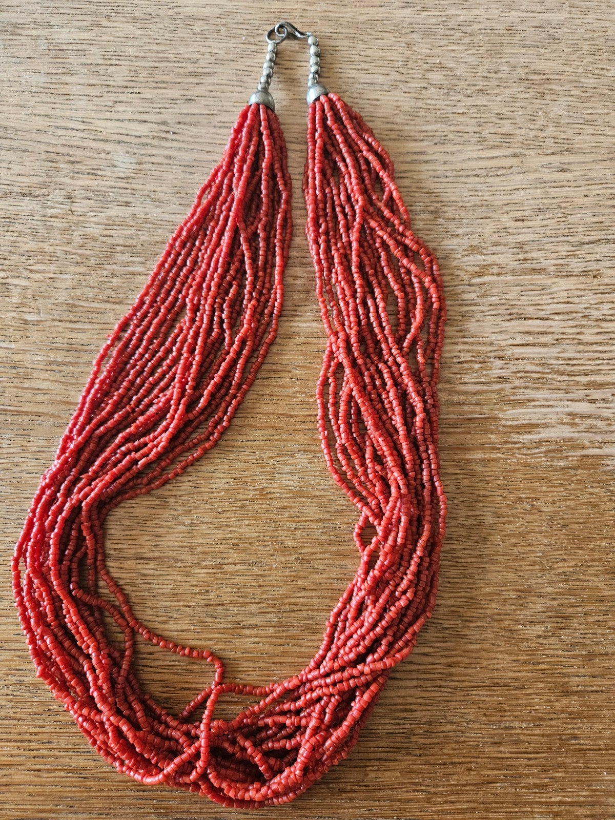 Mooie koraal ketting, Verzenden, Zo goed als nieuw, Rood, Steen of Mineraal
