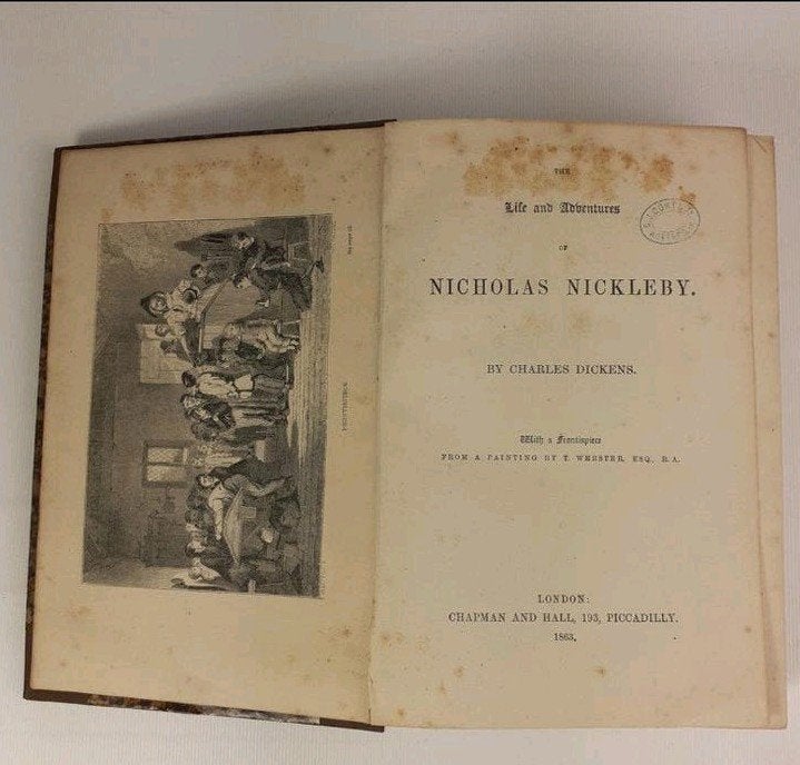 Antiek boek: The Life and Adventures of Nicholas Nickleby, Ophalen of Verzenden, Charles Dickens