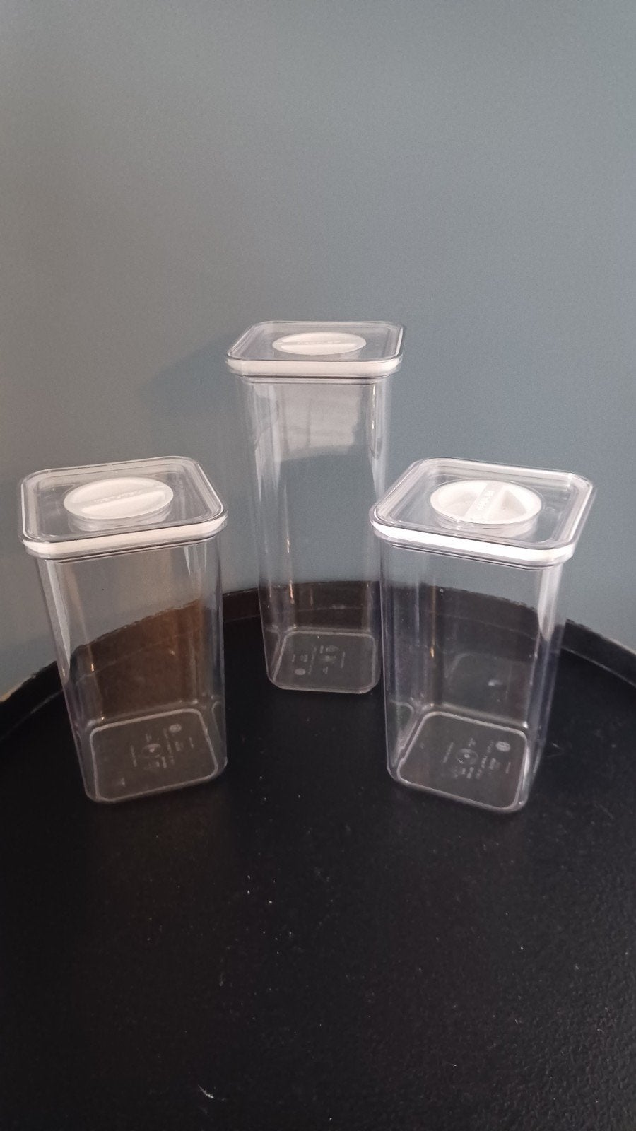 Set van 3 Neoflam voorraadpotten, Ophalen, Gebruikt, Kunststof, Voorraadpot