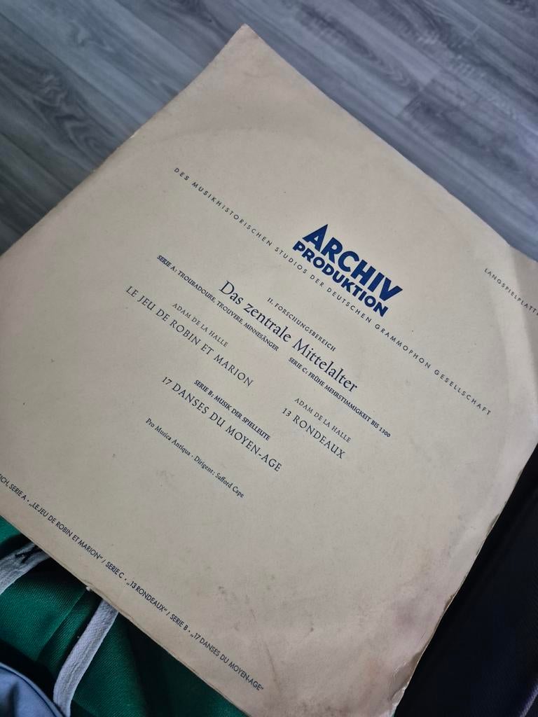 Archiv Produktion - Das zentrale Mittelalter LP, Gebruikt, Overige typen, 12 inch, Middeleeuwen en Renaissance