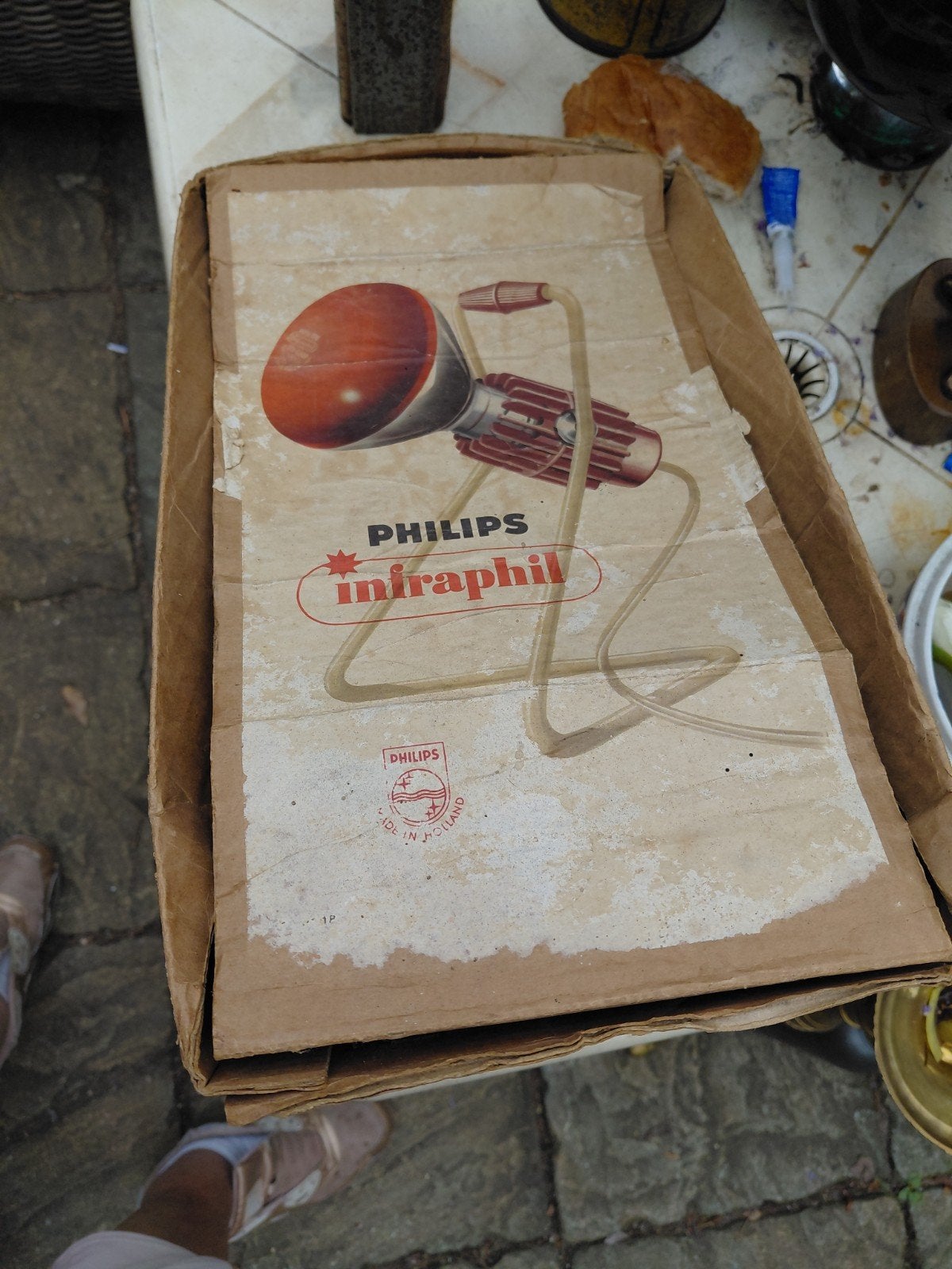 Vintage Philips Infraphil Infraroodlamp - Model 7529, Ophalen of Verzenden