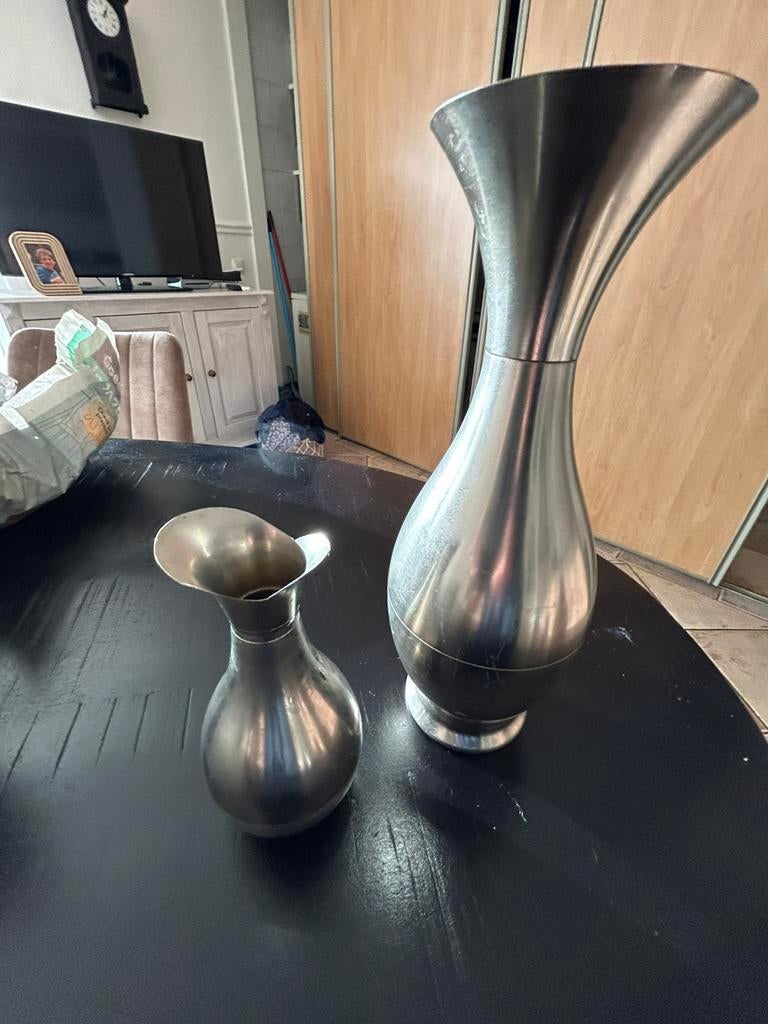 Mooie ijzeren vaasjes, Huis en Inrichting, Woonaccessoires | Vazen, Ophalen, Overige materialen, Gebruikt, Overige kleuren