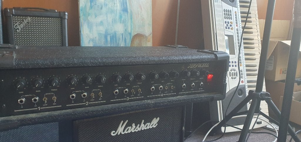 Gitaarversterker RSC GV 3000, Ophalen of Verzenden, Gebruikt, Gitaar, 100 watt of meer