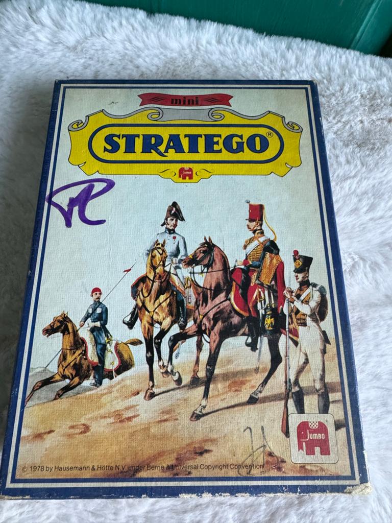 Stratego Mini (Reisversie) Jumbo 1978 - Vintage Staat, Hobby en Vrije tijd, Gezelschapsspellen | Bordspellen, Een of twee spelers