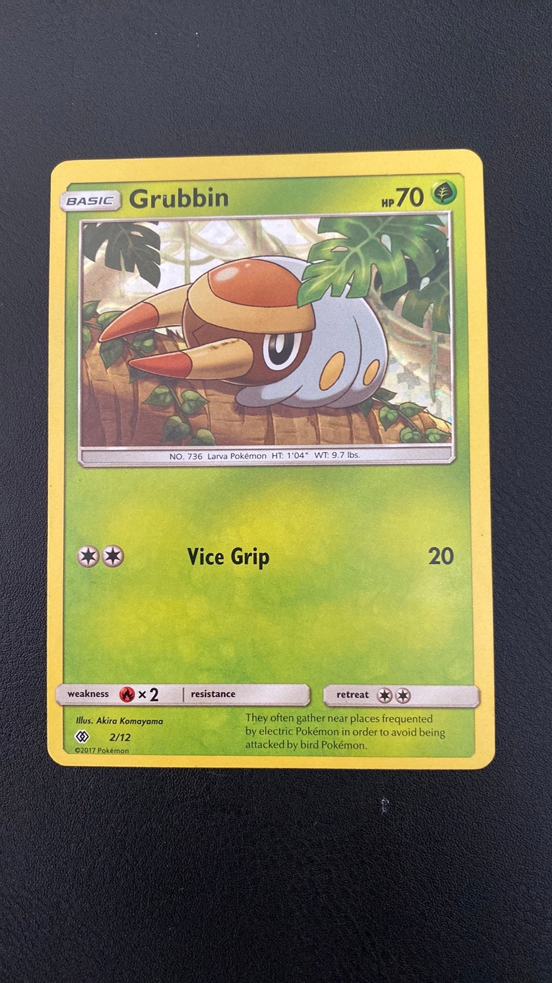 Pokemon grubbin 2 mcdonalds holo, Ophalen of Verzenden, Gebruikt, Losse kaart