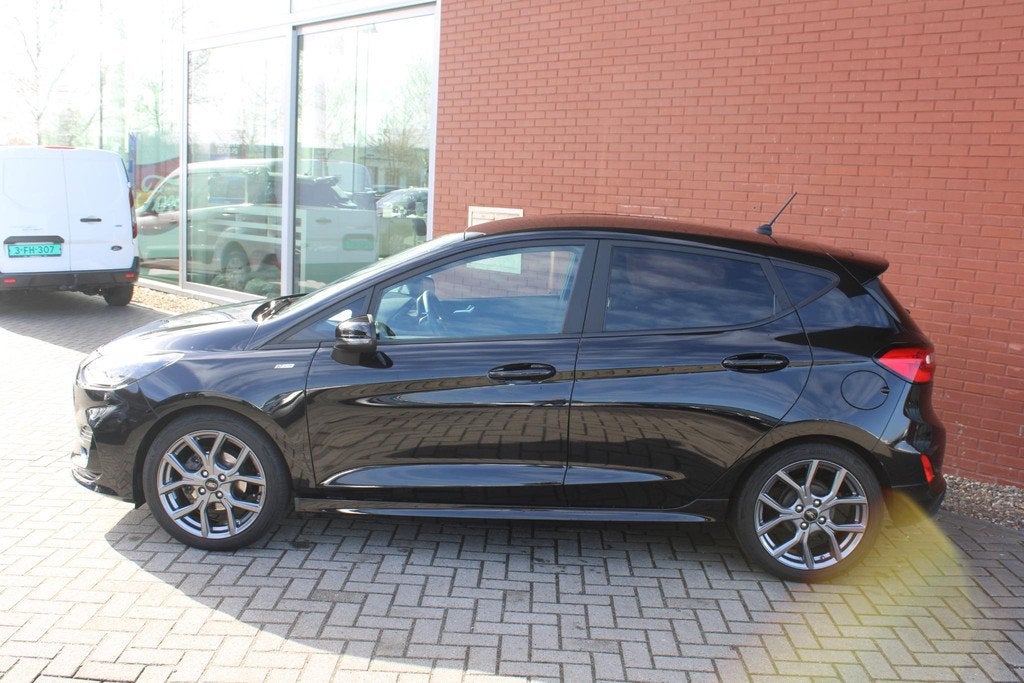 Ford Fiesta 1.0 EcoBoost 125 PK Hybrid ST-Line | Winterpack, Voorwielaandrijving, Gebruikt, Lane Keeping Assist, Zwart
