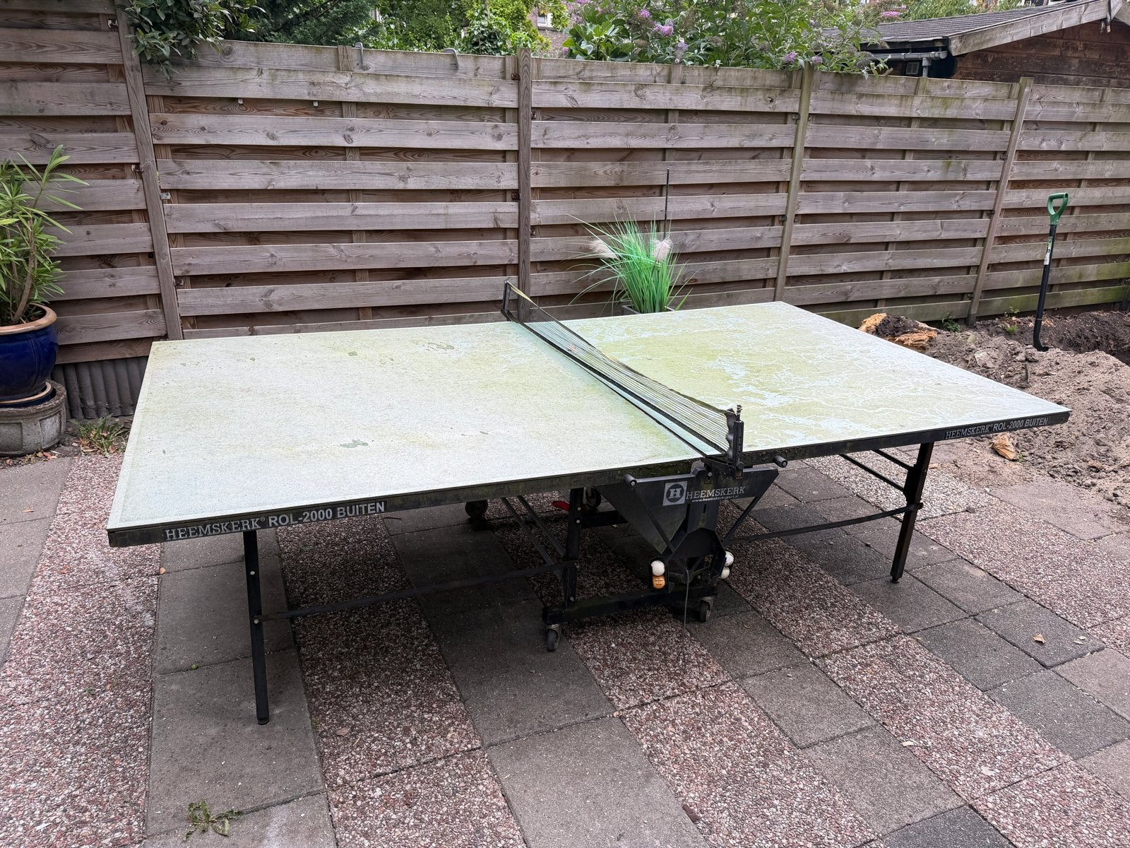 Gratis: Tafeltennistafel Heemskerk ROL 2000 outdoor, Ophalen, Gebruikt, Tafel Outdoor, Inklapbaar
