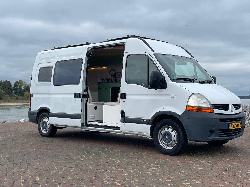 Renault Master L3H2 Off Grid Camper, Caravans en Kamperen, Overige merken, Buscamper of Camperbus, Raamblindering, Verwarmde buitenspiegels