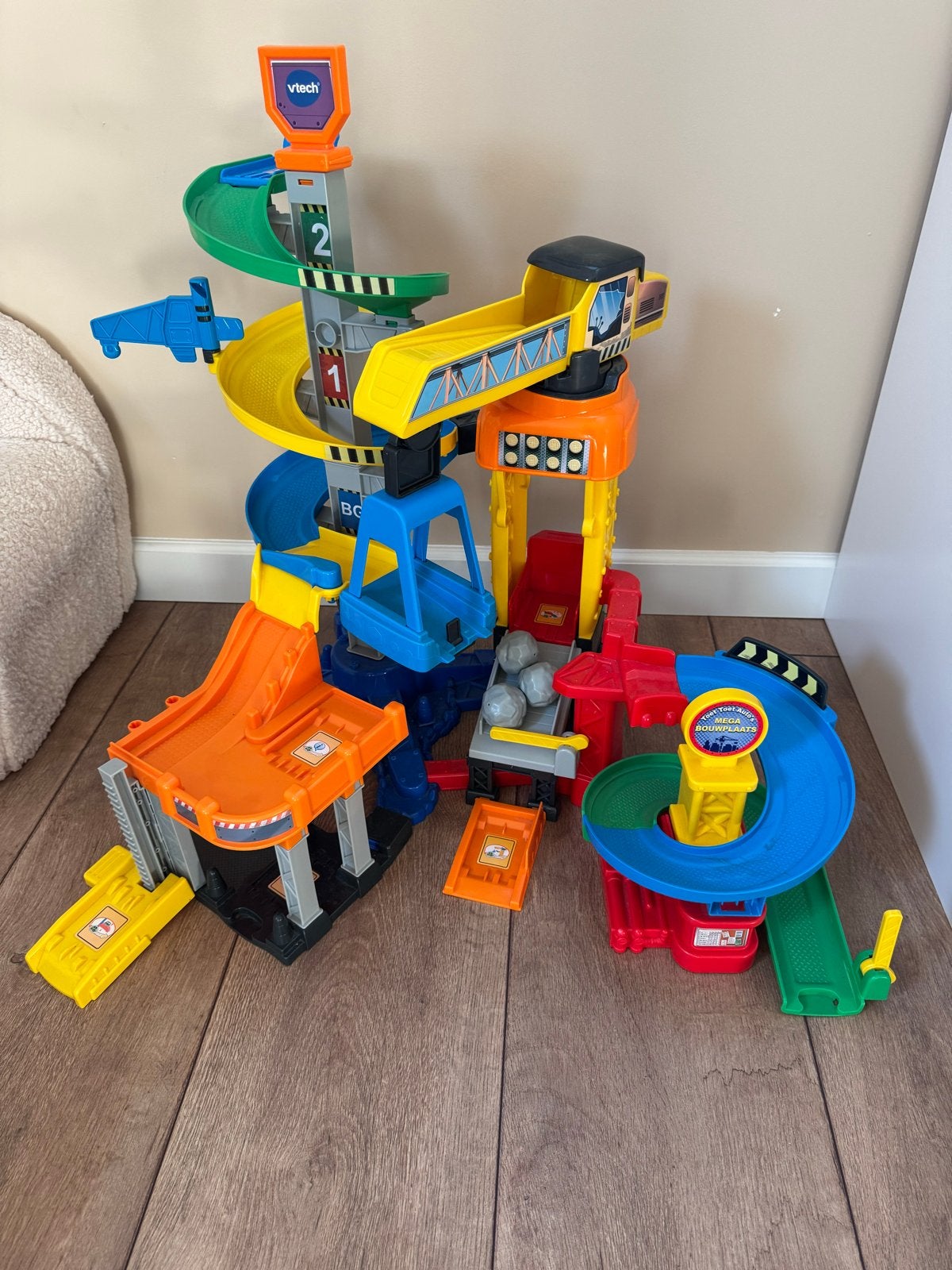VTech Toet Toet Auto's Mega Bouwplaats, Ophalen of Verzenden, Gebruikt, Bouwen, Met geluid