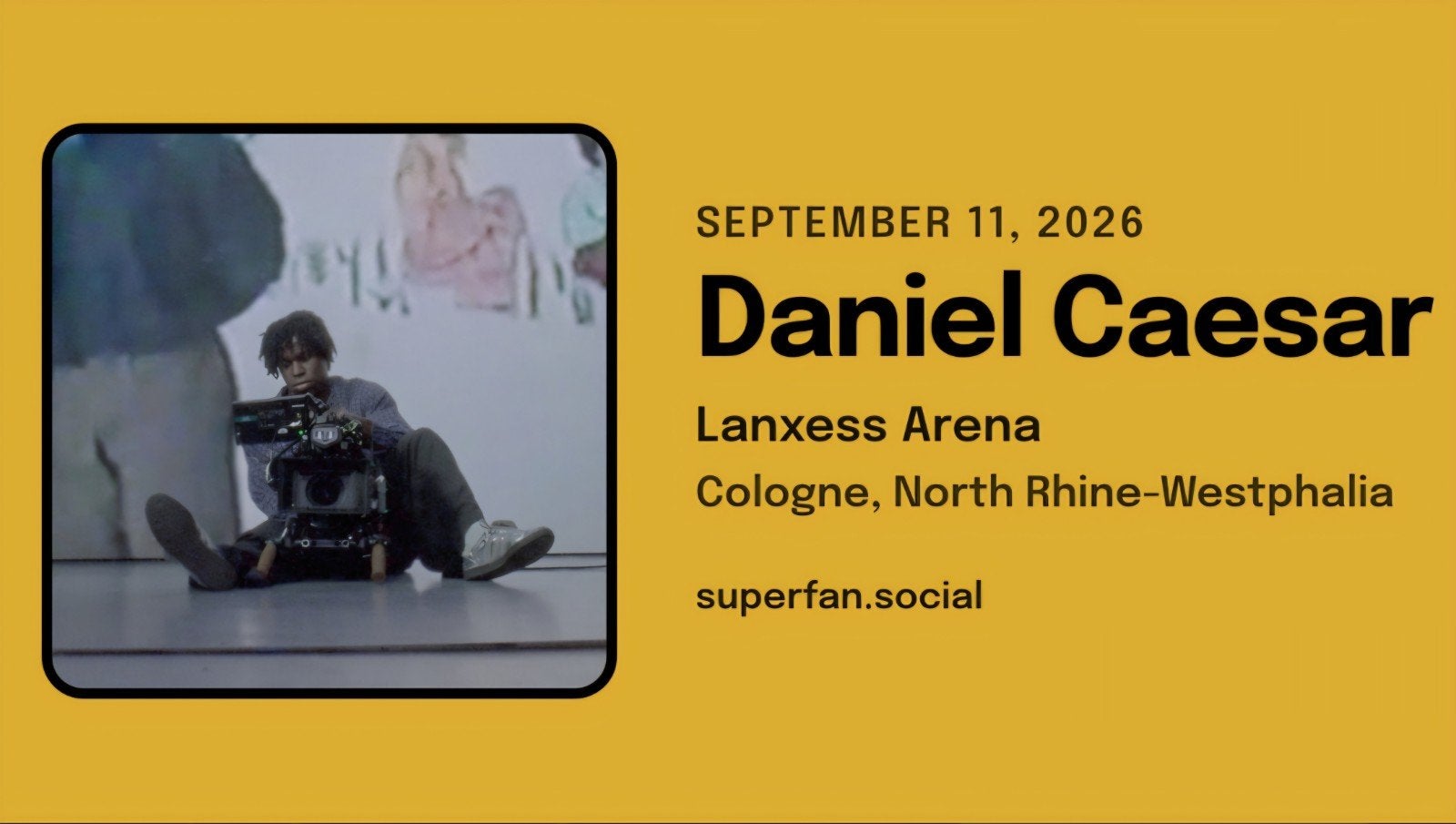 2x Daniel Caesar Son ticket  tonight HALF PRICE, Twee personen, September