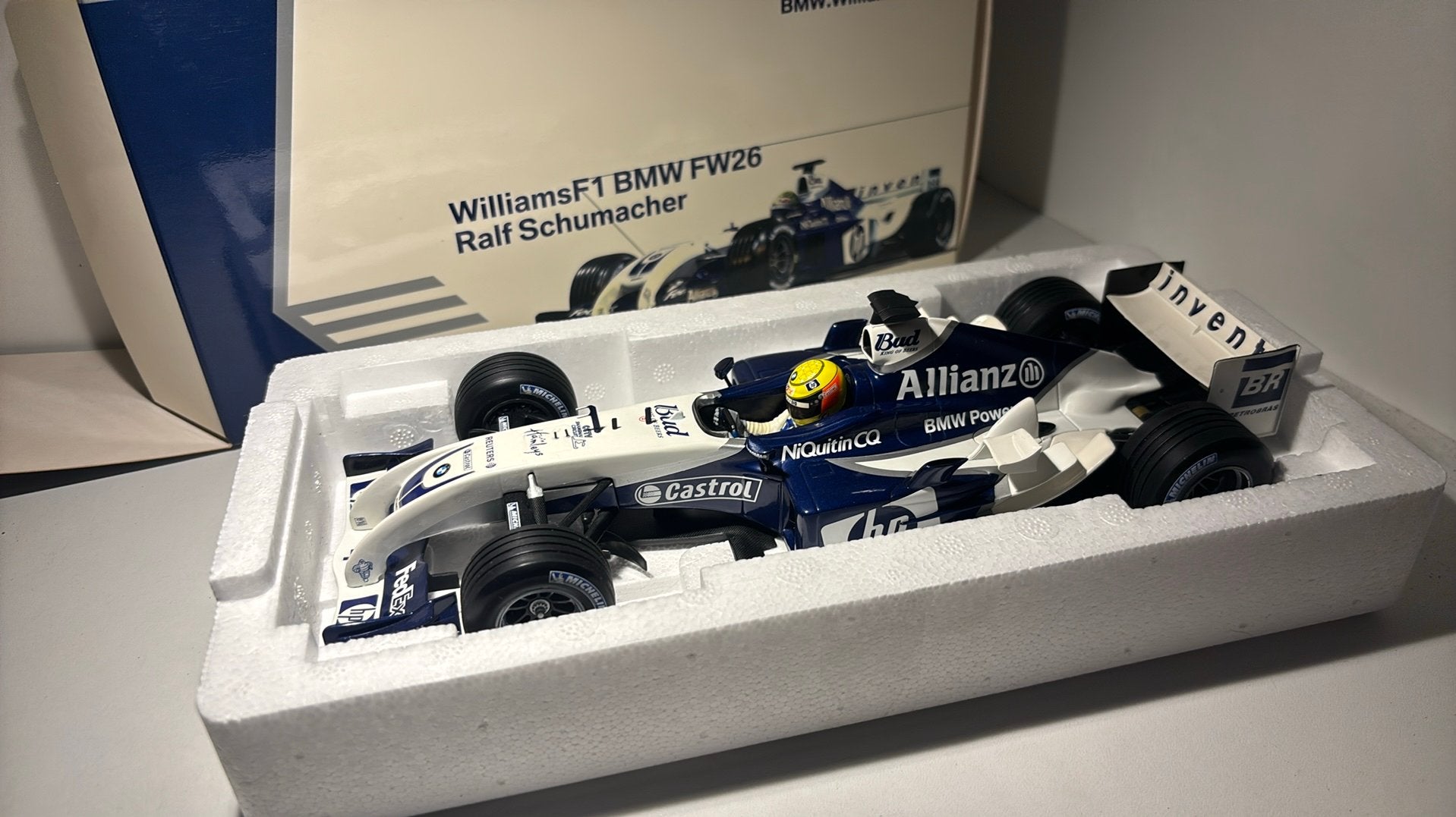 F1 williams bmw fw26 ralf Schumacher minichamps 1.18, Ophalen of Verzenden, MiniChamps, A, A