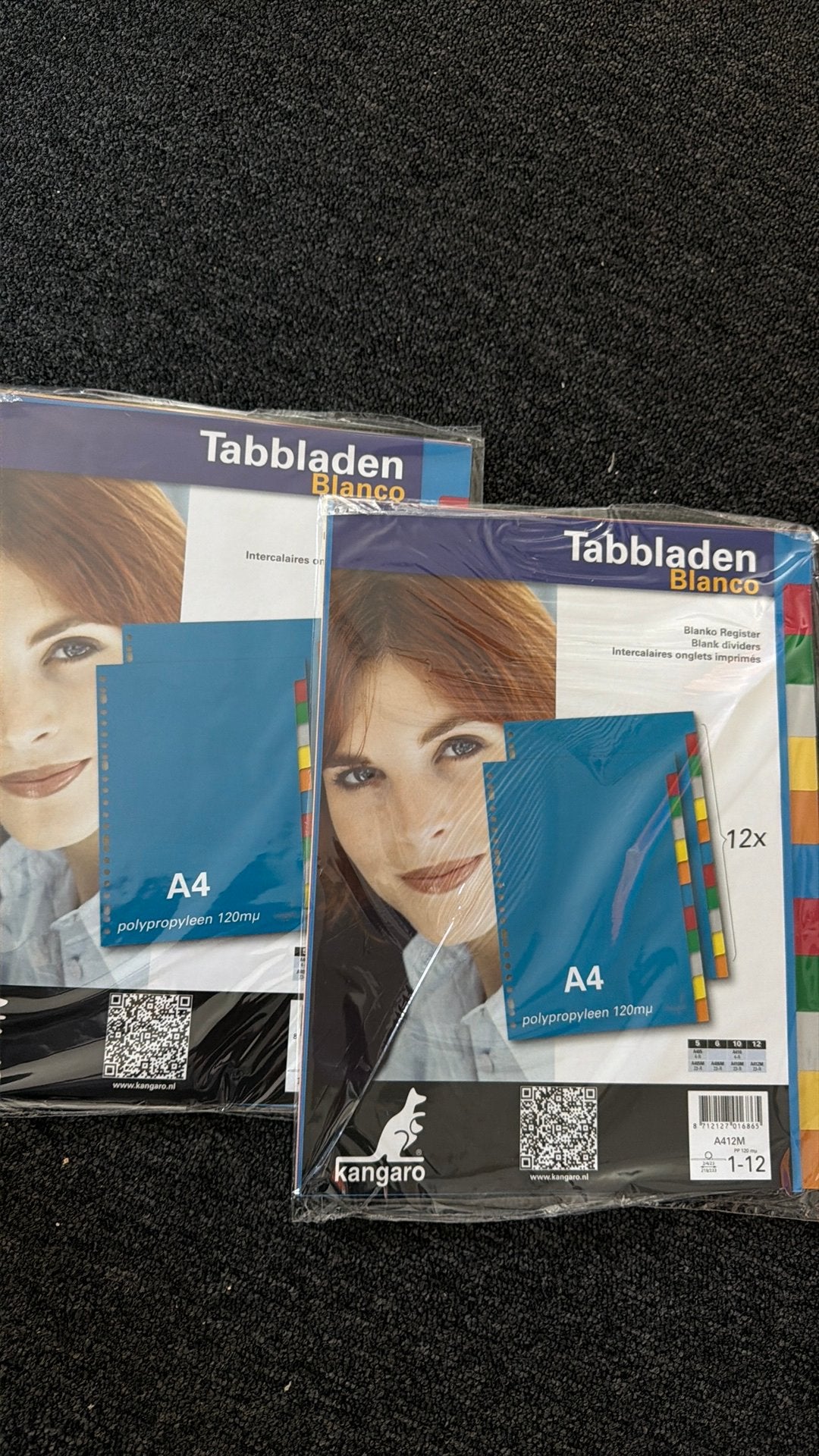 Tabbladen blanco gekleurd 12x partij. 25 sets stuks nieuw, Diversen, Ophalen of Verzenden, Zo goed als nieuw