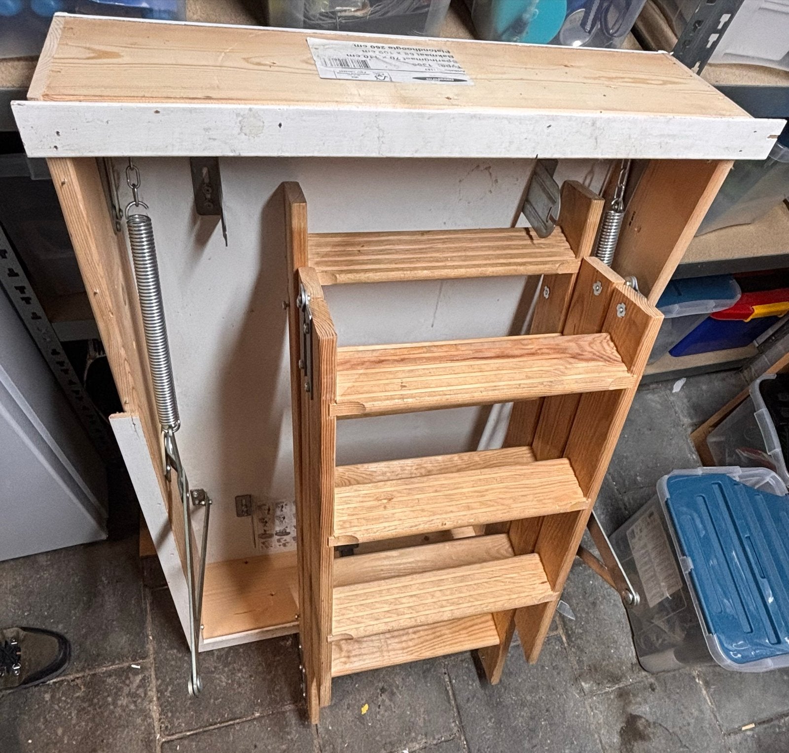 Novoferm vlieringtrap - 260 cm plafondhoogte, Ophalen, Trap, Nieuw, Opvouwbaar of Inschuifbaar