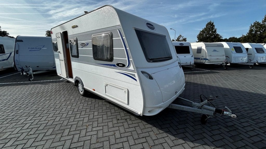 Caravelair Antares 465 Dwarsbed / Luifel., Bedrijf, Treinzit, 750 - 1000 kg, Fietsenrek