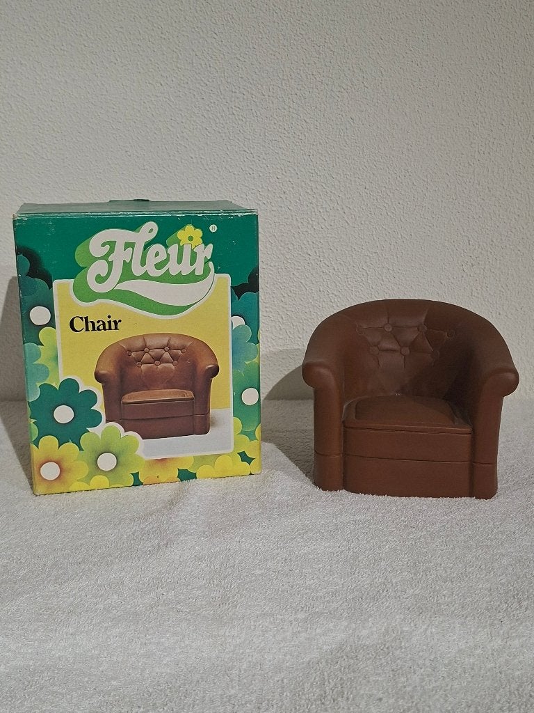 Vintage Fleur Fauteuil / Chair met originele doos, Ophalen of Verzenden, Gebruikt, Poppenhuis