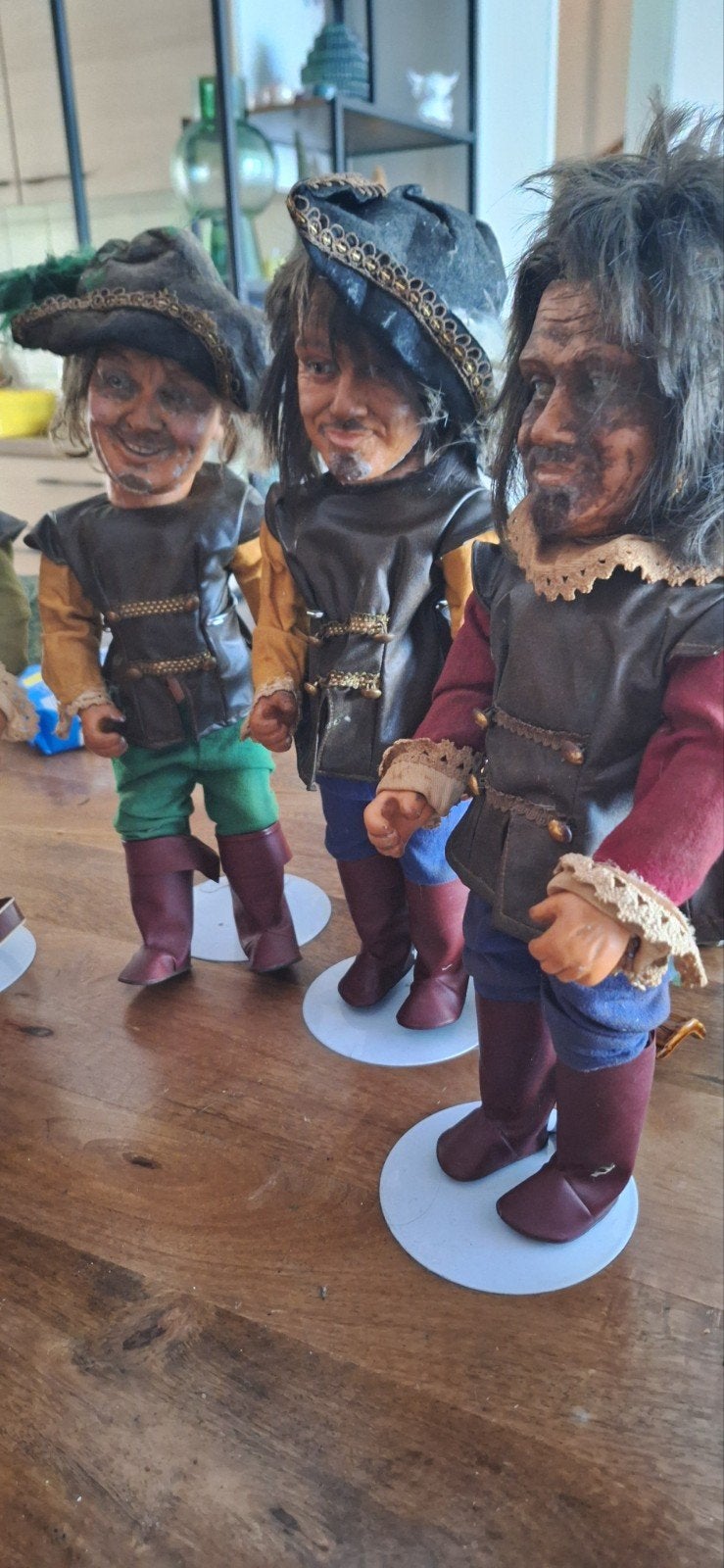 Vintage Wicküler Musketier Figuren (6x) - Bier Reclame Poppe, Verzamelen, Ophalen of Verzenden, Gebruikt, Overige merken