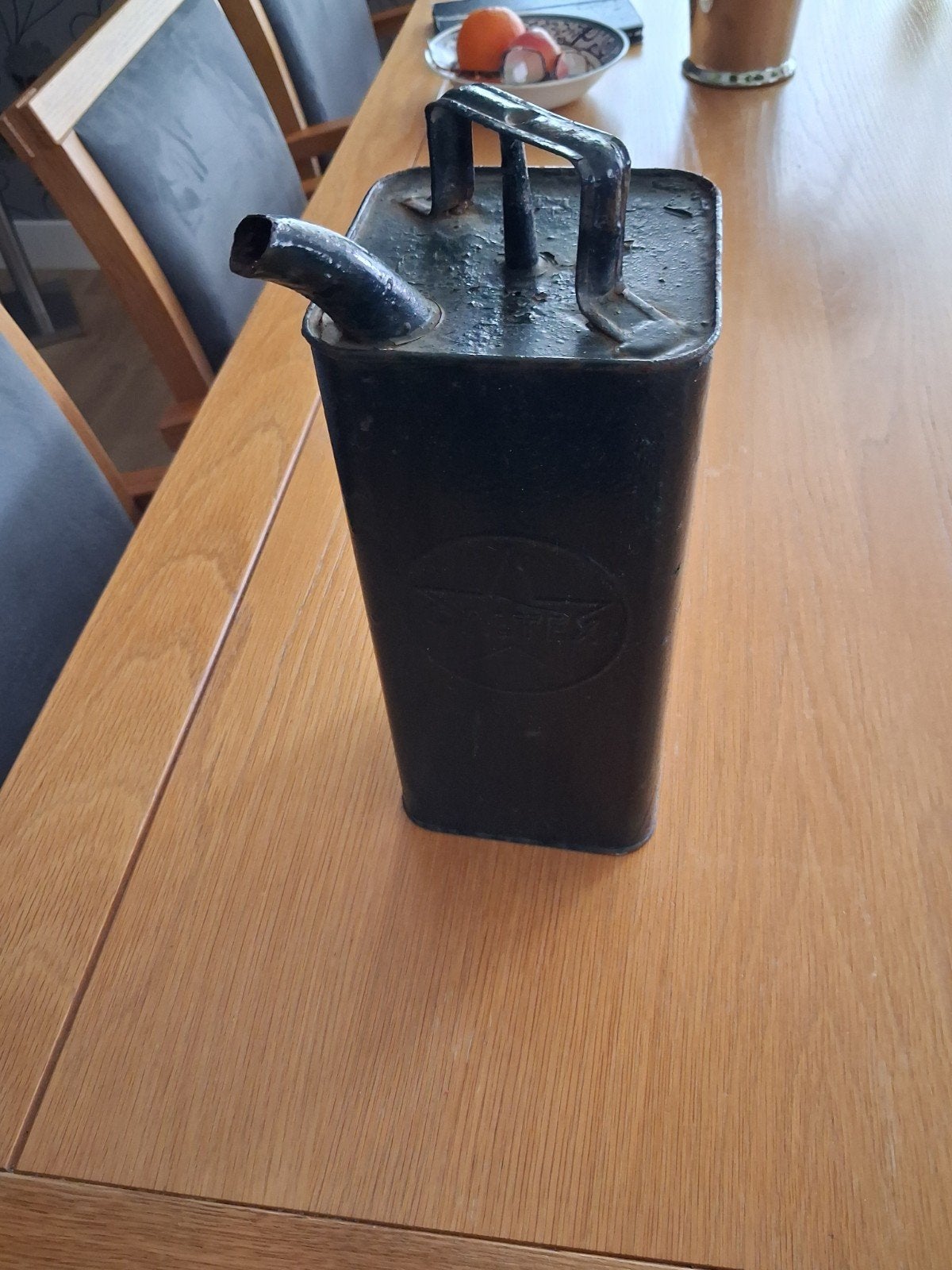 Vintage petroleum kan, Ophalen of Verzenden, Gebruikt