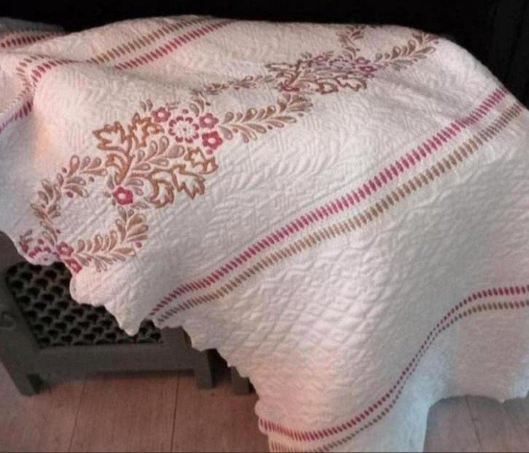 2 stuks Grandfoulard spreien, Huis en Inrichting, Woonaccessoires | Plaids en Woondekens, Ophalen of Verzenden, Zo goed als nieuw