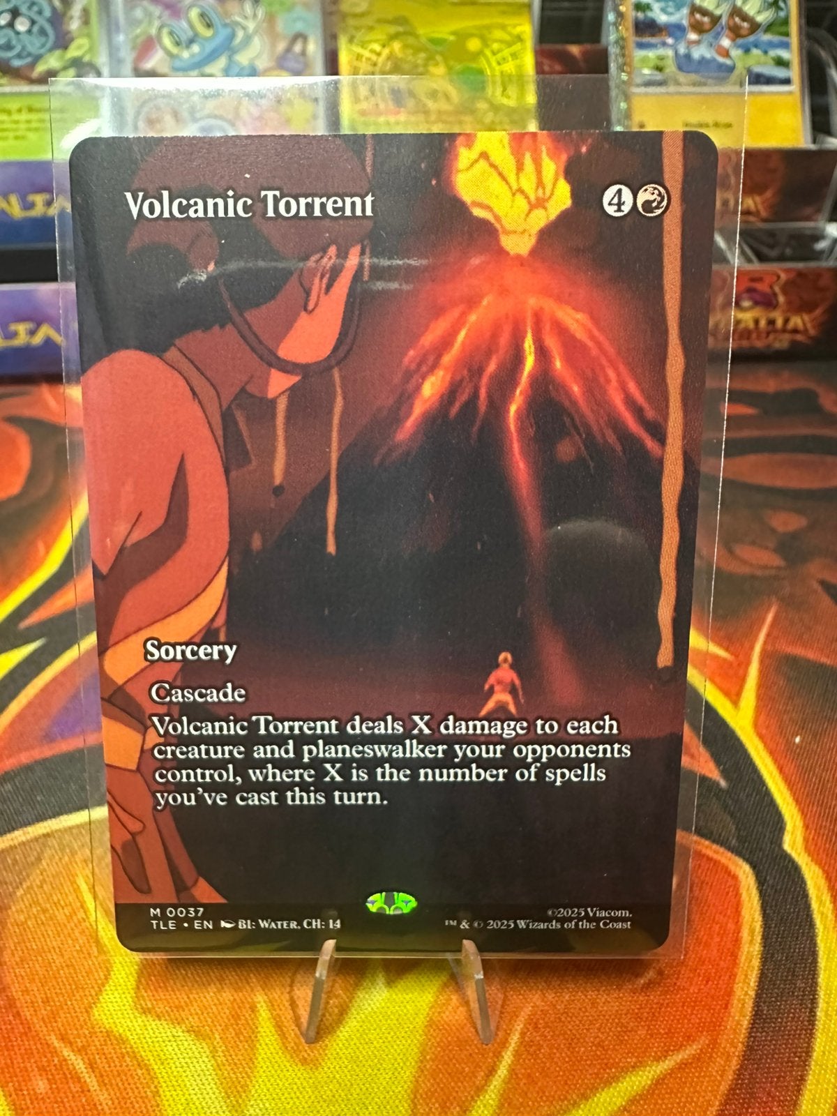 Volcanic Torrent Avatar: The Last Airbender: Eternal, Ophalen of Verzenden, Zo goed als nieuw, Losse kaart, Foil