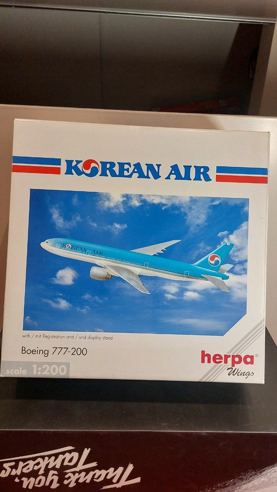Herpa Korean air Boeing 777-200, Ophalen of Verzenden, Nieuw, Schaalmodel