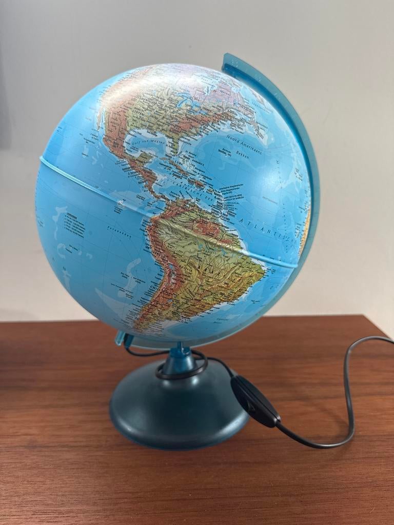 Verlichte Wereldbol - Zo goed als nieuw, Verzenden, Zo goed als nieuw