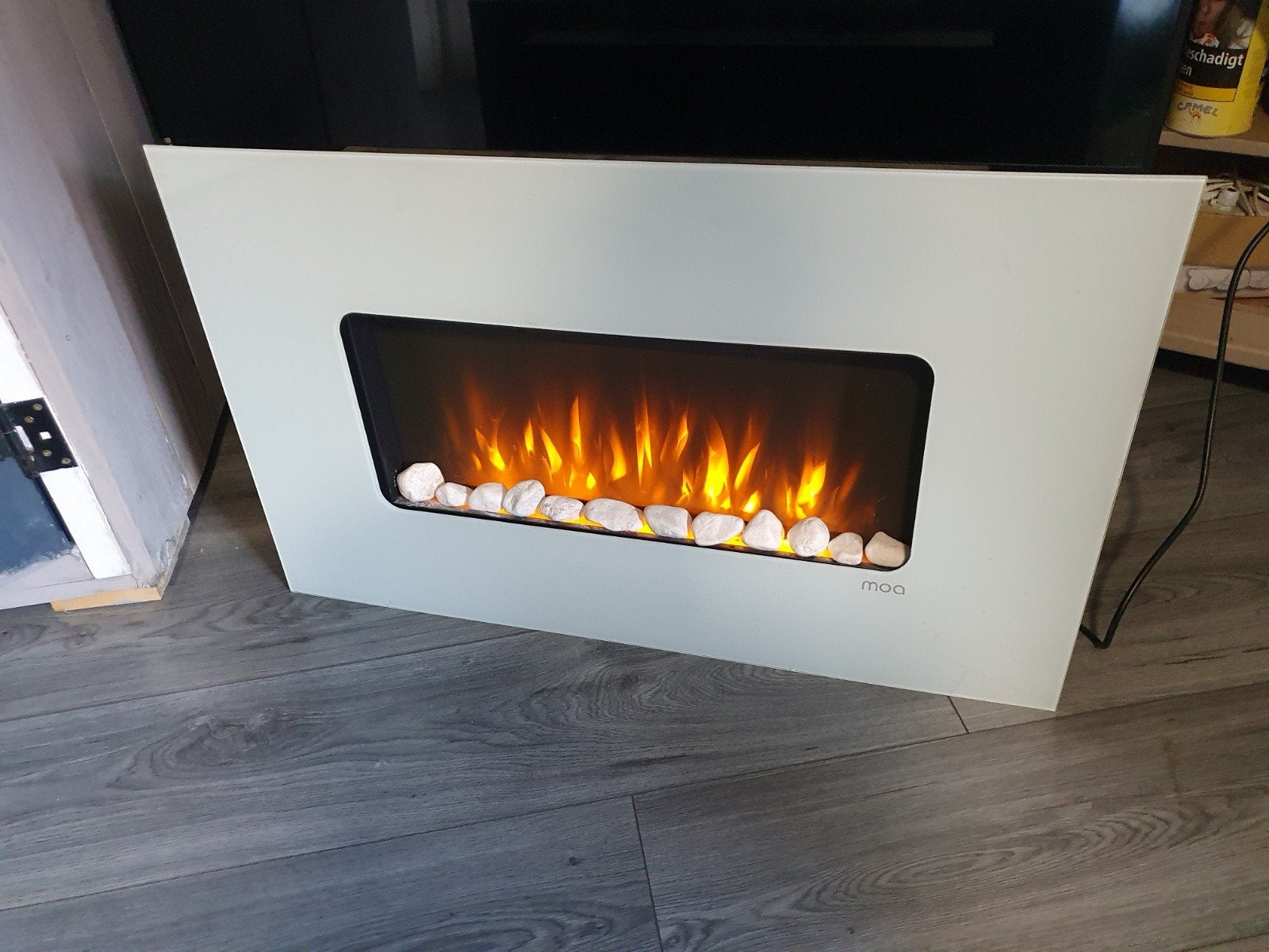 MOA Elektrische Sfeerhaard - Wandmontage - 2000W, Huis en Inrichting, Haarden, Zo goed als nieuw, Elektrische haard, Ophalen