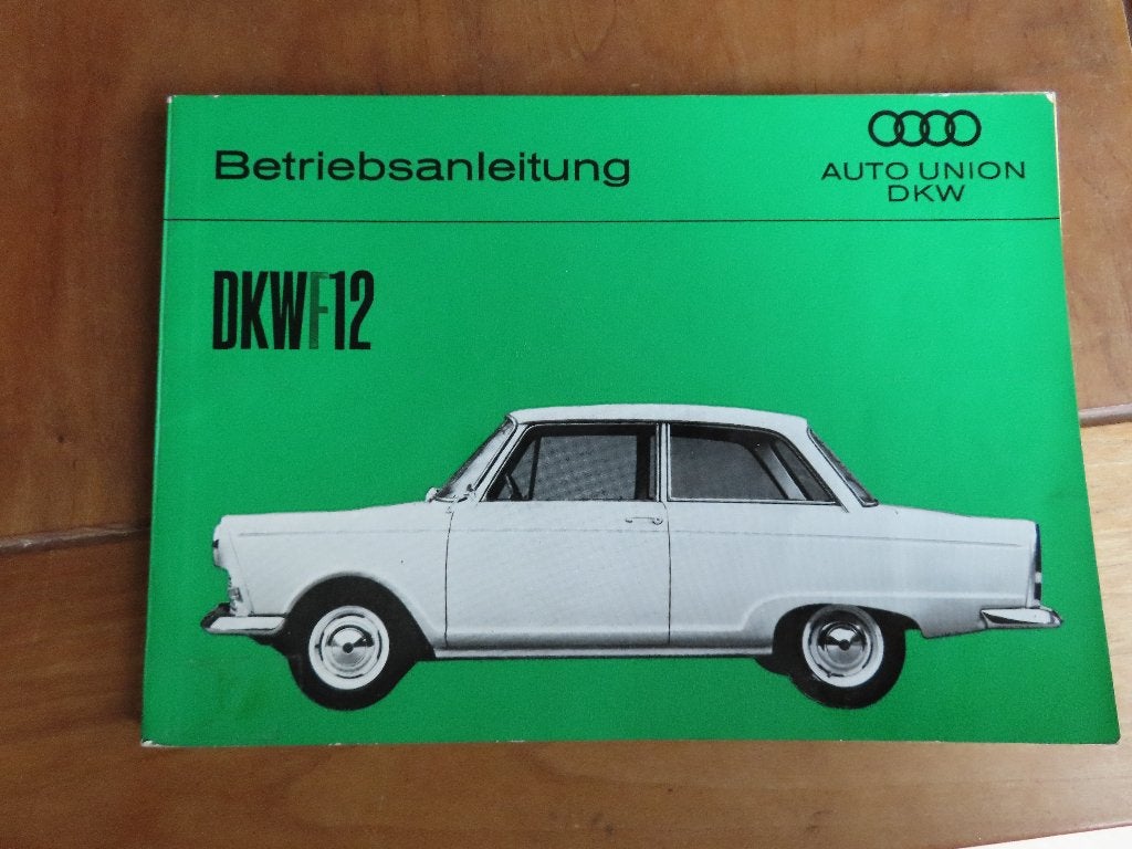 Instructieboek DKW F12 1963, Duitse tekst, Ophalen of Verzenden
