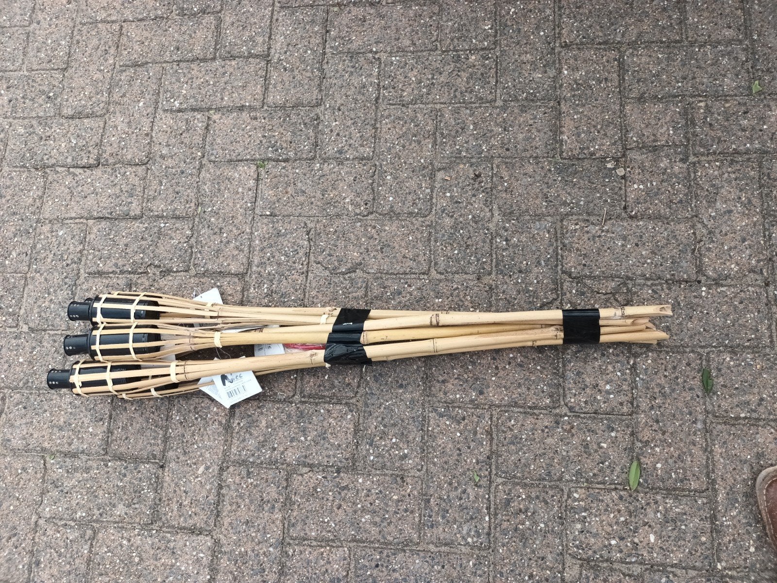 Bamboe tuinfakkels - set van 3, Diversen, Ophalen of Verzenden, Nieuw
