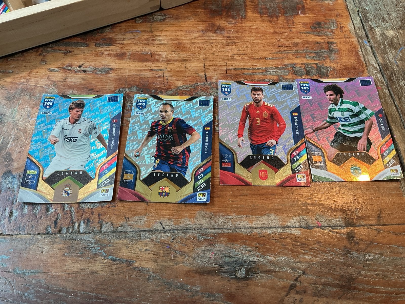 FIFA 365 Adrenalyn XL Legend Voetbal Kaarten - 4 Stuks, Ophalen of Verzenden, Zo goed als nieuw, Buitenlandse clubs, Spelerskaart