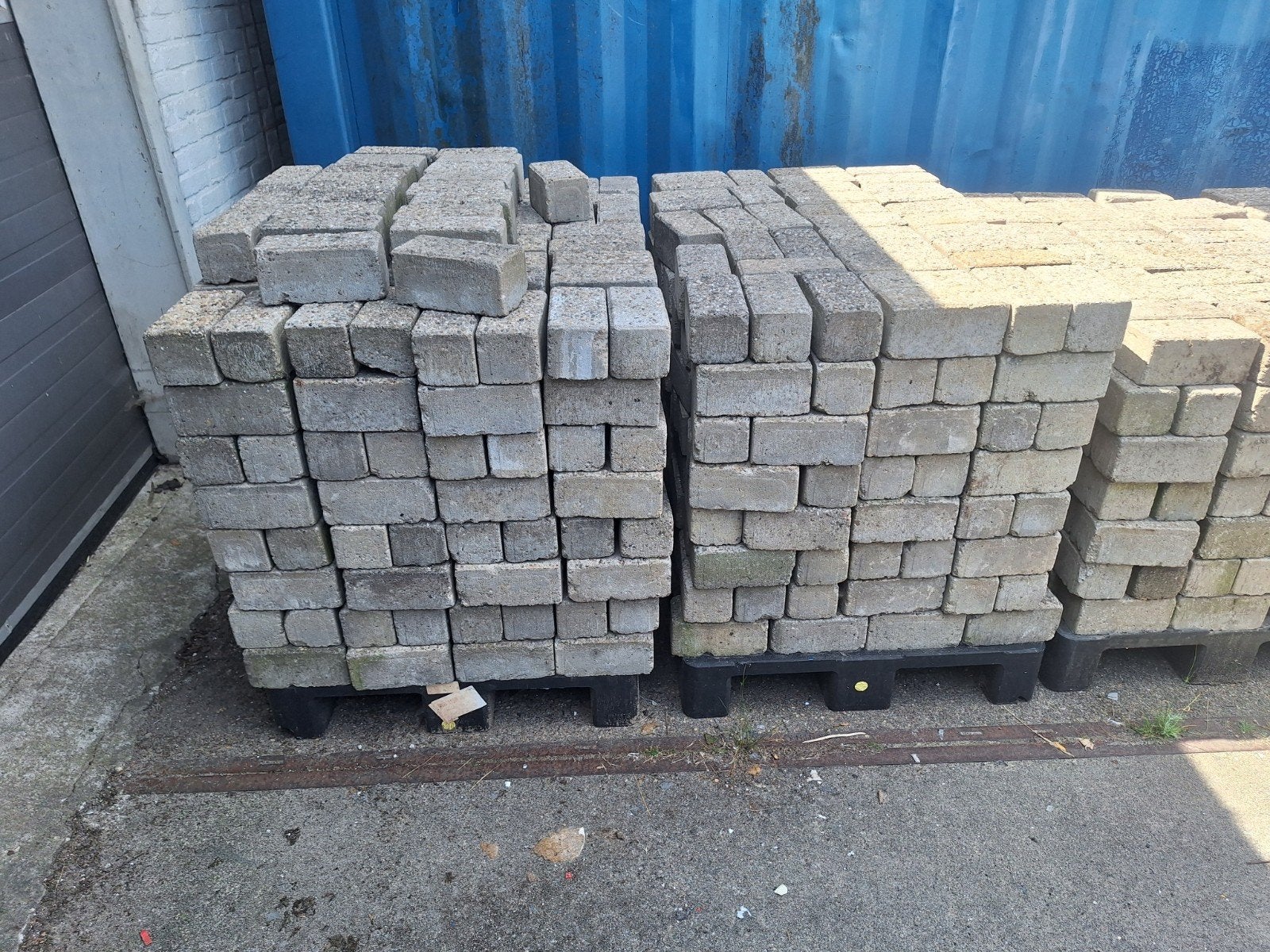 Betonklinkers 20x10 cm 200m2, Tuin en Terras, Tegels en Klinkers, Ophalen, Gebruikt, Klinkers, 10 m² of meer