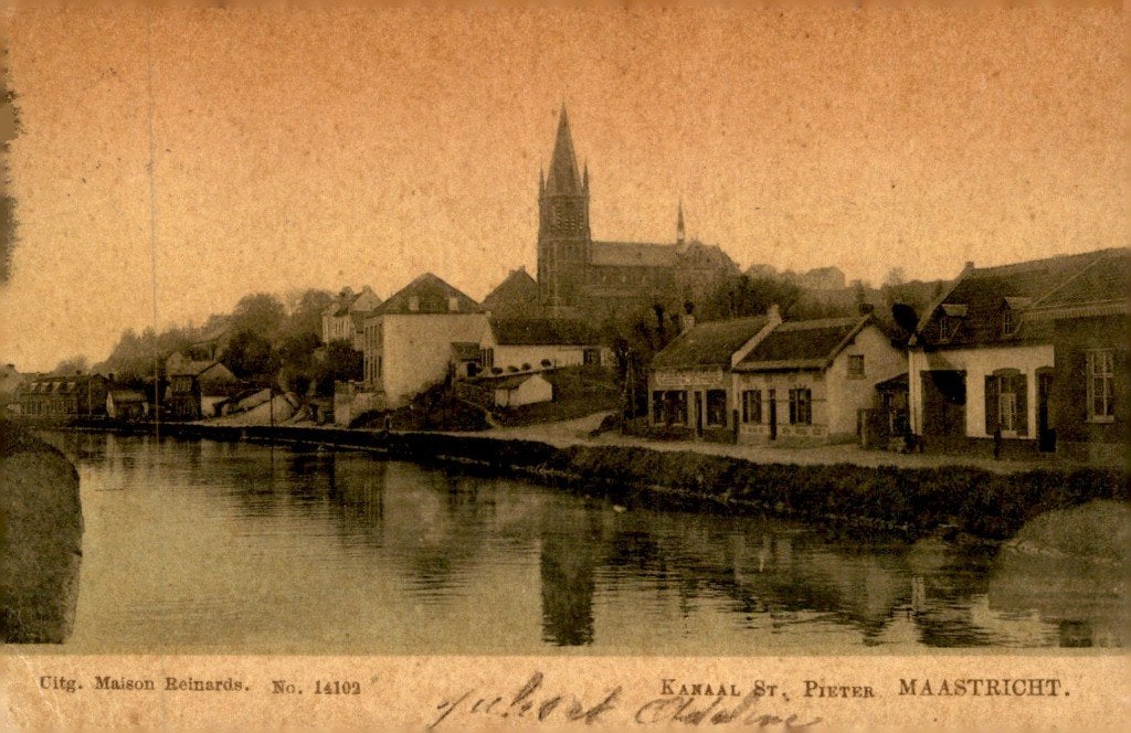 Maastricht Kanaal St. Pieter Tulpkaart # 836, Verzenden, Voor 1920, Gelopen, Limburg