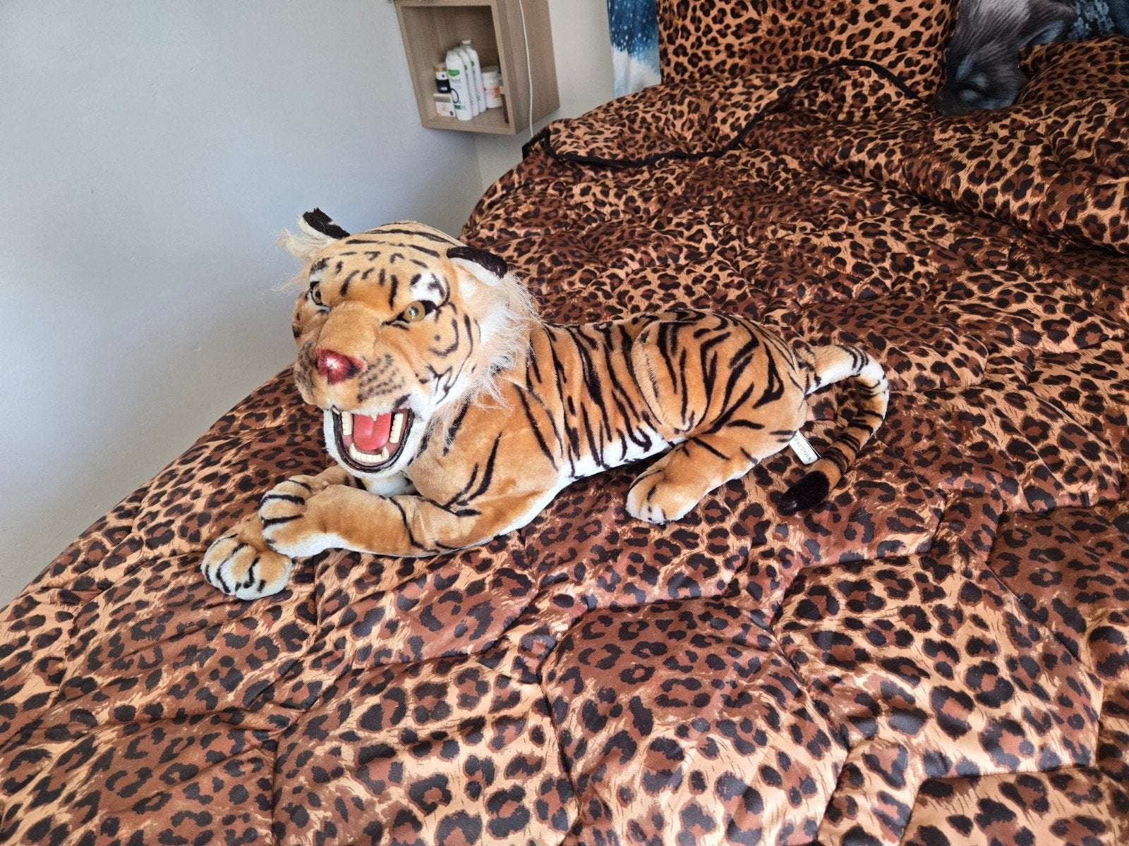 Grote Oranje Pluche Tijger Knuffel - 60 cm zo goed als nieuw, Ophalen, Oranje, Happy Horse, Zo goed als nieuw