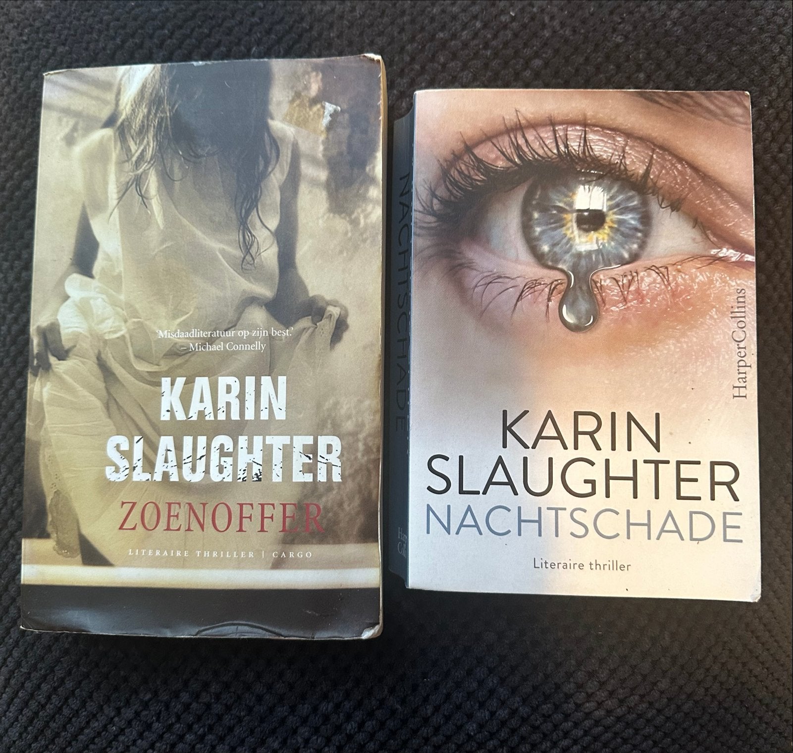 Karin Slaughter: Zoenoffer & Nachtschade (Literaire Thriller, Ophalen of Verzenden, Gelezen, Wereld overig