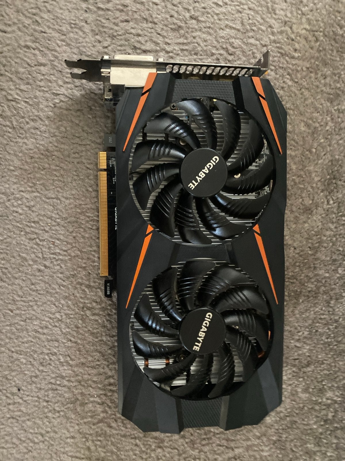 Gigabyte GeForce GTX 1060 6gb gpu/vidkaart, Ophalen, PCI-Express 3, HDMI, Nvidia