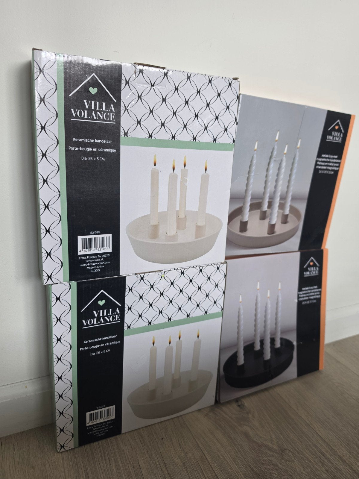 Villa Volance Keramische Kandelaar - Diverse Kleuren, Ophalen, Meerkleurig, Overige merken, Nieuw