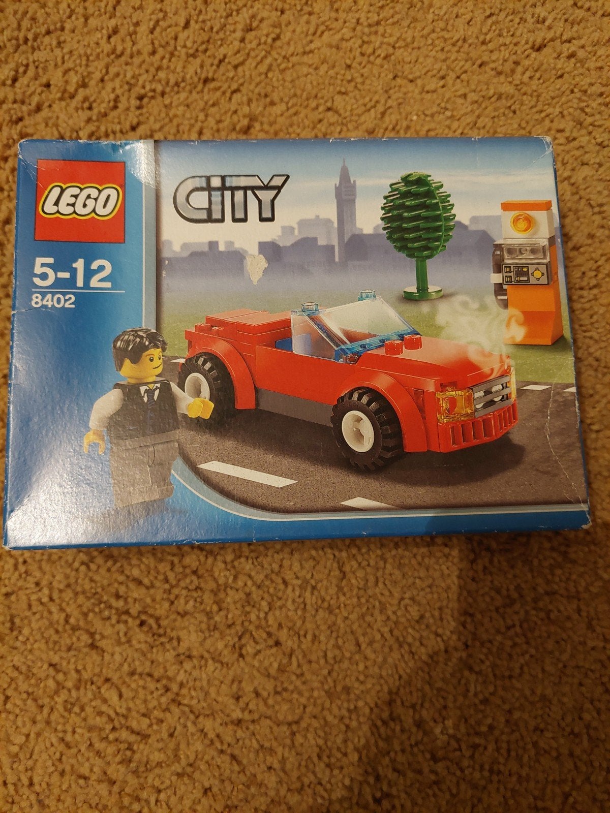 Lego City 8402 Sportwagen met pompstation, City, Lego, Nieuw, Ophalen of Verzenden