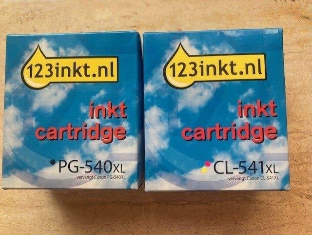 Te Koop : Canon 540XL en Canon 541XL cartridges, Ophalen of Verzenden, Nieuw, Cartridge, 123inkt.nl