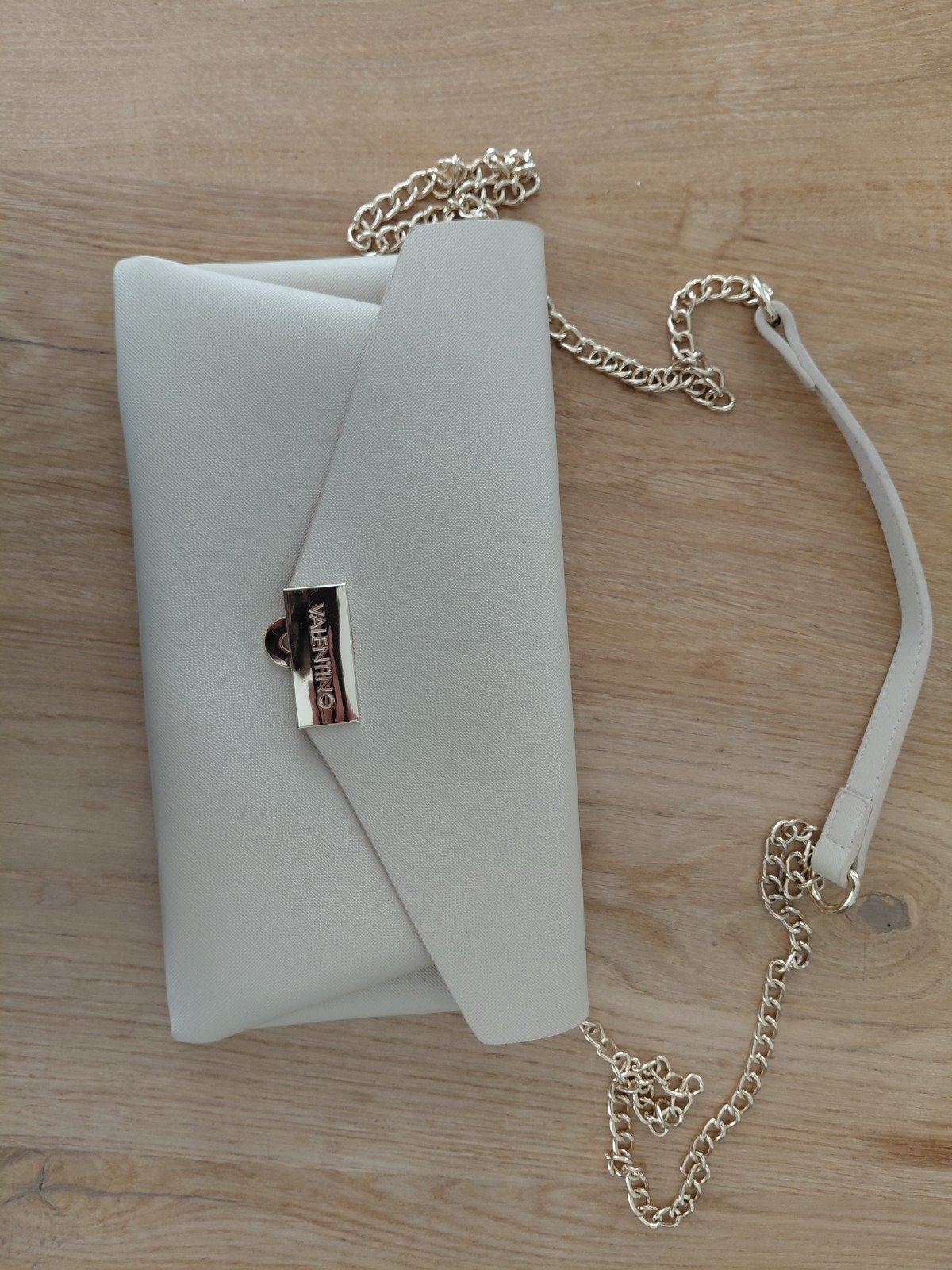 Valentino clutch tas beige, Ophalen of Verzenden, Beige, Overige merken